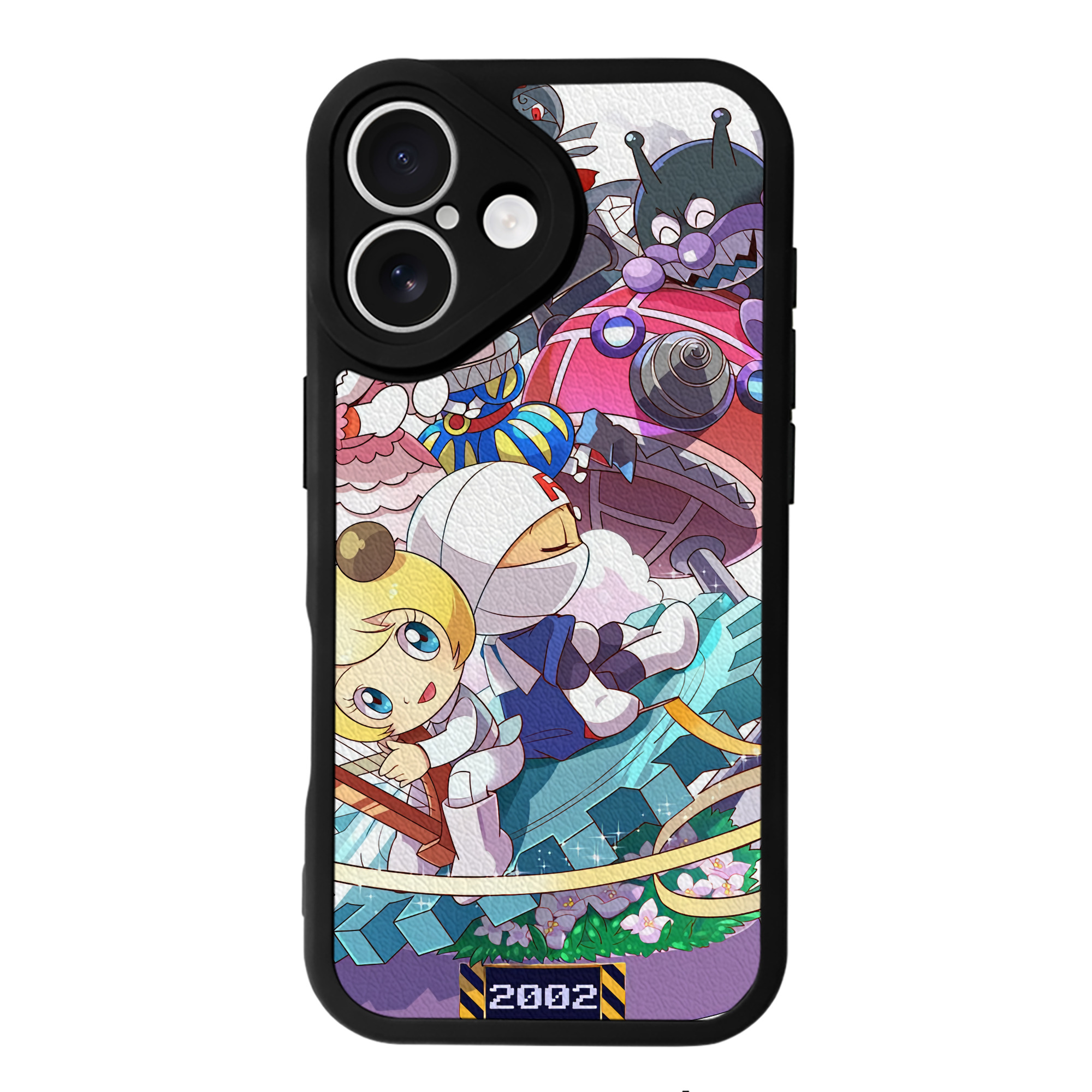 （画像用） アンパンマン Anpanman 【iPhone 16シリーズ対応】シリコンスマホケース（レザー調） 材質：シリコン